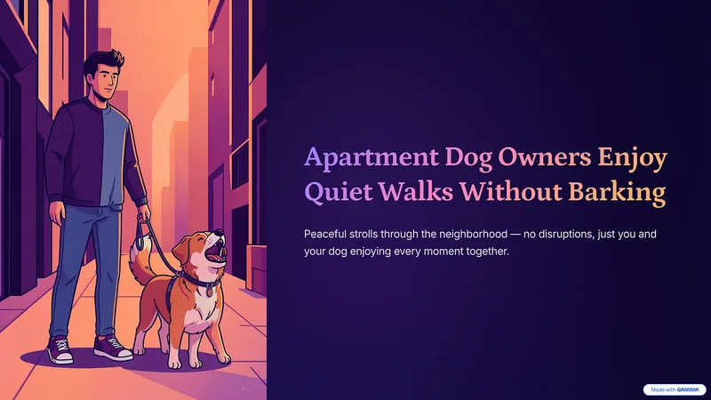 Enjoy Quiet Walks Without Barking — Apartment Dog Owners Enjoy Quiet Walks Without Barking · screenshot 1 of 1