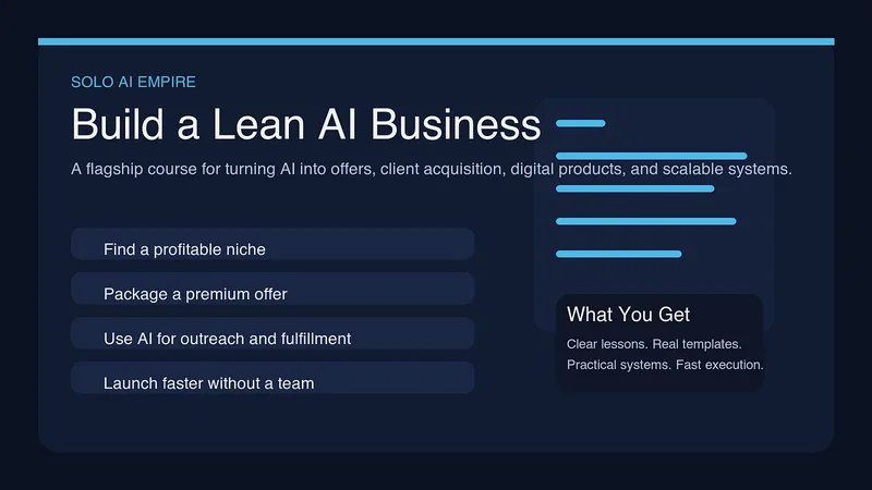 AI Coaching & Courses — Solo AI Empire · screenshot 1 of 3
