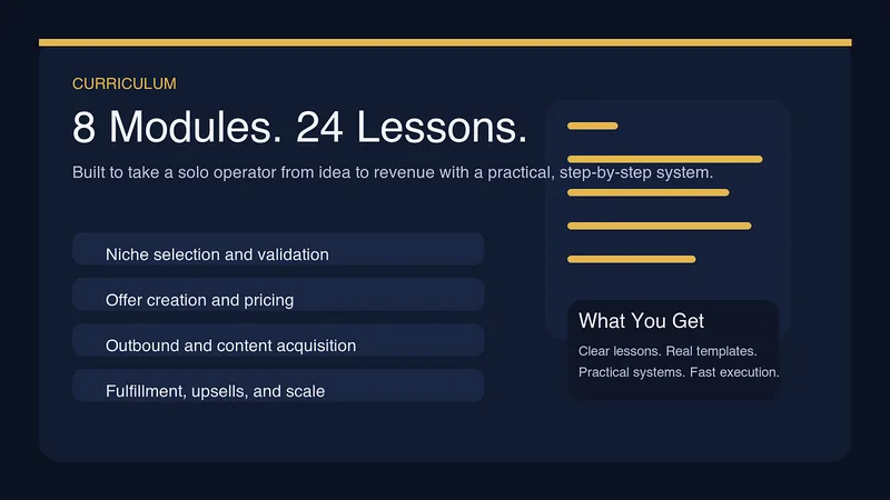 AI Coaching & Courses — Solo AI Empire · screenshot 2 of 3