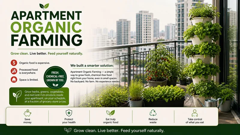 Rebuild Studio — Apartment Organic Farming · screenshot 1 of 5