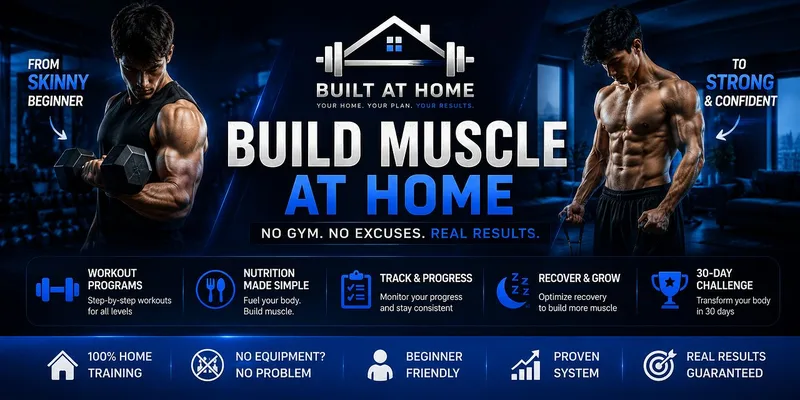💪 Built At Home Method — Build Visible Muscle at Home in 30 Days (Even If You’re Skinny) · screenshot 1 of 1