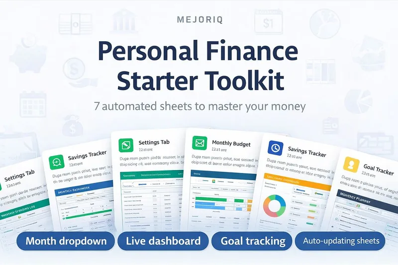 MEJORIQ — Personal Finance Toolkit · screenshot 1 of 4