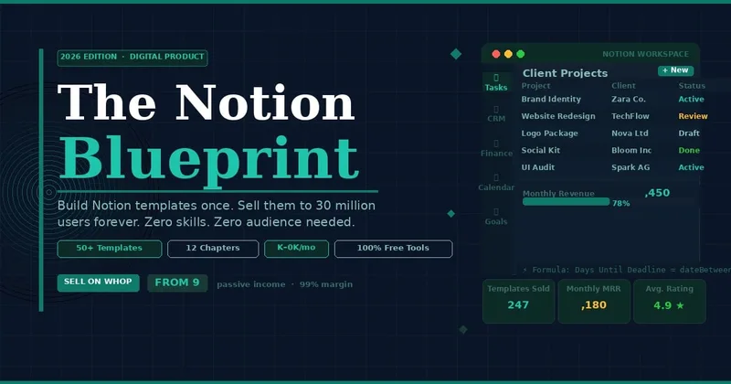 �HVN Hustle” — "The Notion Blueprint" · screenshot 1 of 1