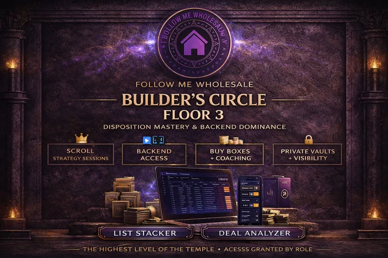 Follow Me Wholesale Vault Access — Builder’s Circle – Floor 3 👑 · screenshot 1 of 1