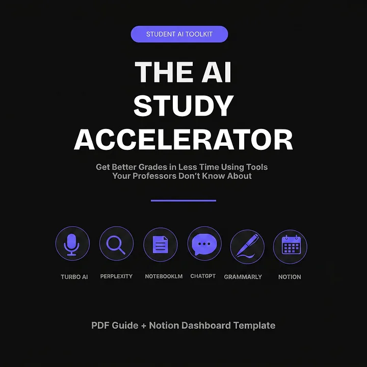 Grow With AI — The AI Study Accelerator  Complete Student Toolkit · screenshot 1 of 5