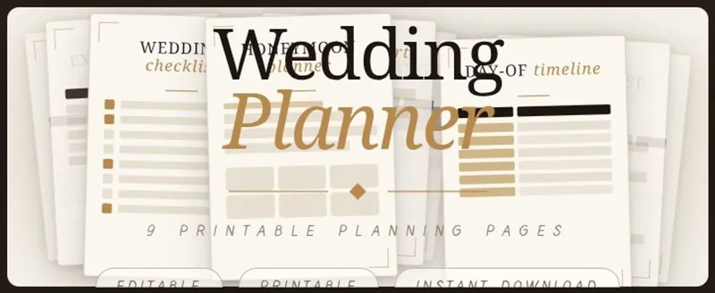 digital_vault — The Complete Wedding Planner — 9 Editable & Printable Planning Pages · screenshot 1 of 1