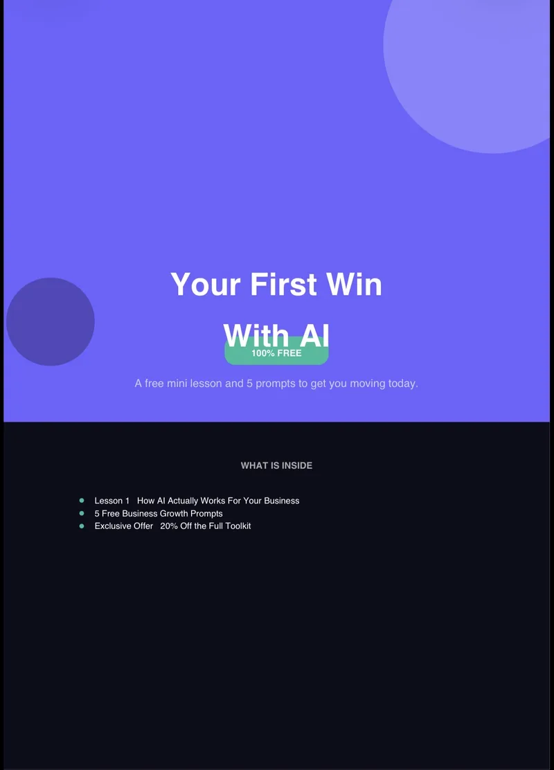 GrowthLab — Your First Win With AI · screenshot 1 of 1