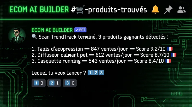 ECOM AI BUILDER — 🟢 STARTER — Lance ta boutique en 30 min · screenshot 1 of 1