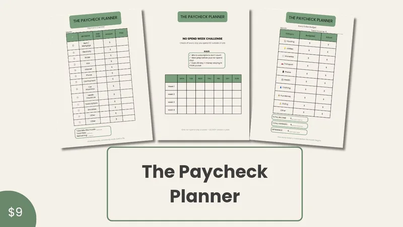 The Paycheck Planner — The Paycheck Planner — Budget Tracker for Real Life · screenshot 1 of 1