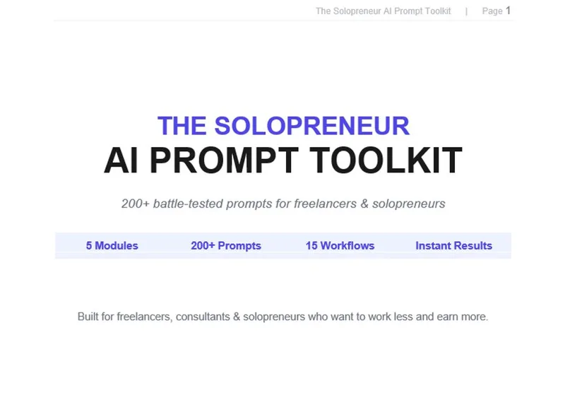 PromptOS — The Solopreneur AI Prompt Toolkit · screenshot 2 of 2