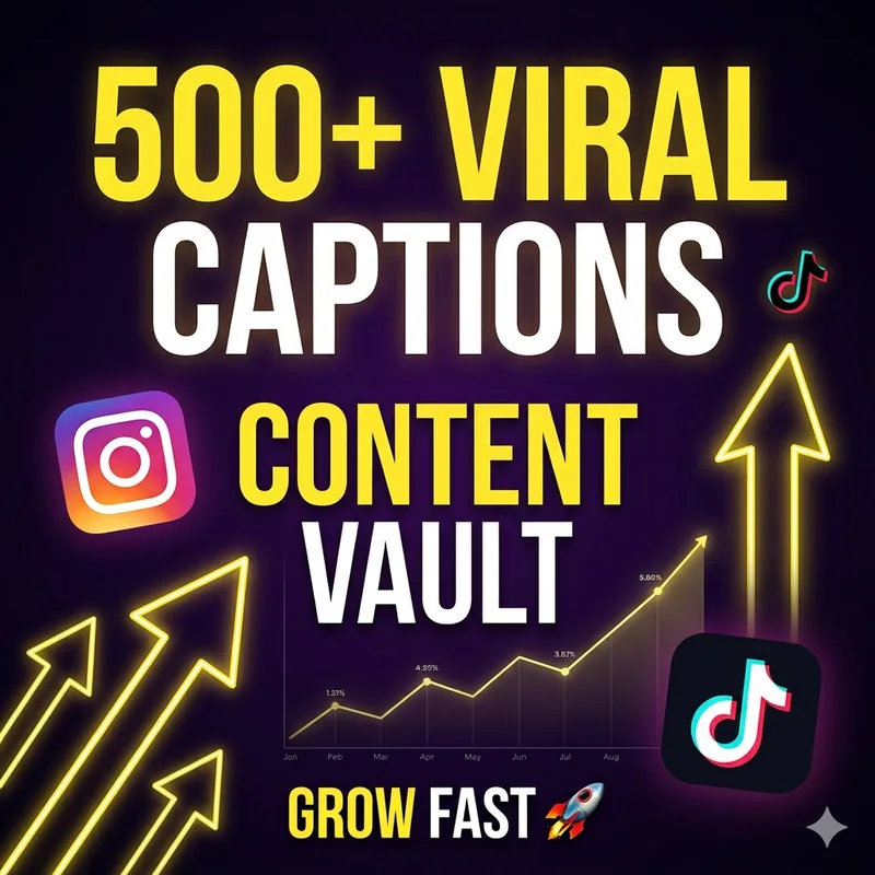 Prime Digital Studio — The Viral Content Vault – 500+ Captions · screenshot 2 of 2