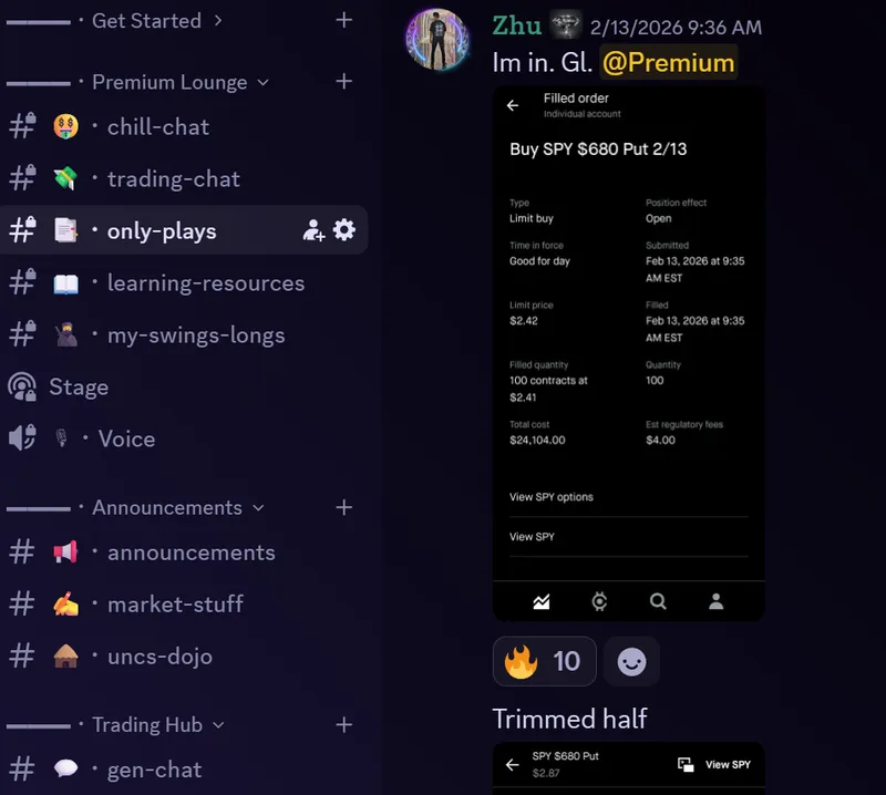 Zhu Trades — VIP Premium Access · screenshot 6 of 6