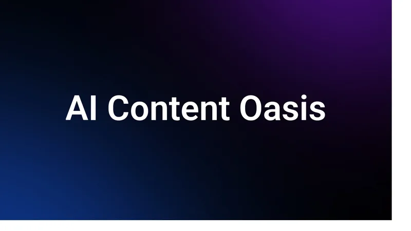 AI Content Oasis — Monthly AI Content Cloud · screenshot 1 of 1