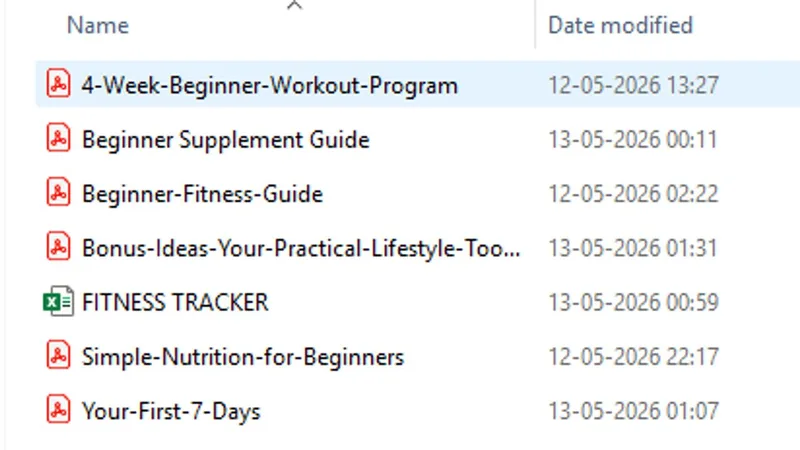 Fitness INFO — Gym Beginner Starter Kit: Complete Fitness System · screenshot 4 of 4